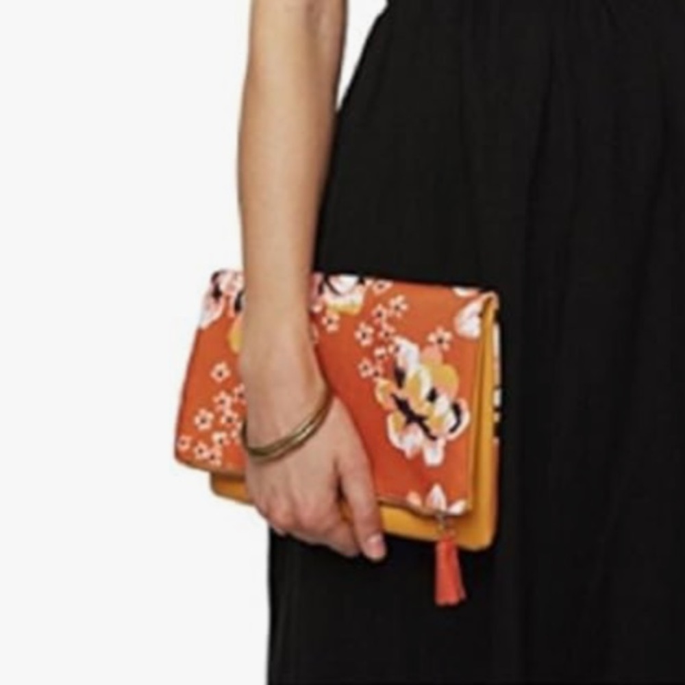 RACHEL PALLY Zahara Reversible Floral Zippered Clutch